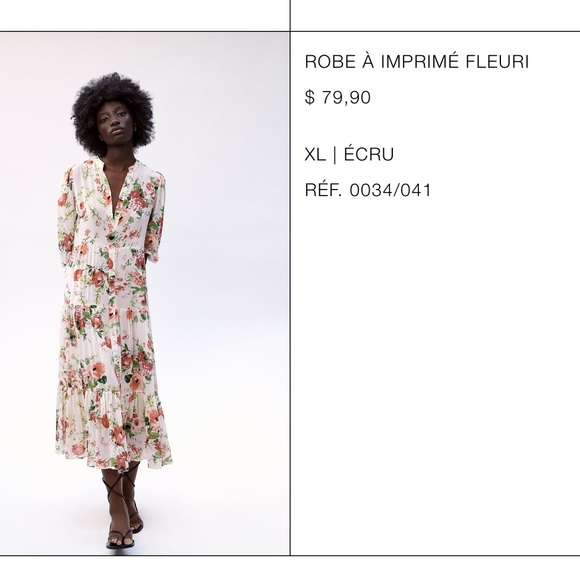 Zara Floral Maxi Dress - Picture 4 of 4